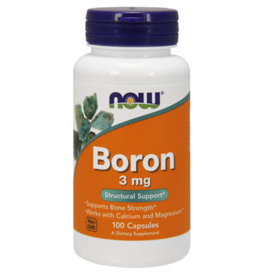 NOW Boron 3 mg 100 vcaps (фото, вид 1)