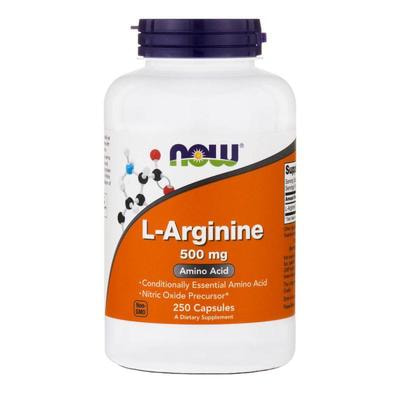 NOW Arginine 500 mg 250 caps (фото, вид 1)
