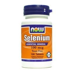 NOW Selenium 100 mcg 100 tabs (фото, вид 1)