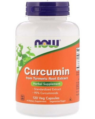 NOW Curcumin 665 mg 120 vcaps (фото, вид 1)