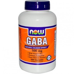 NOW GABA 500 mg 200 vcaps. Вид 2