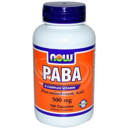 NOW PABA 500 mg 100 caps. Вид 2