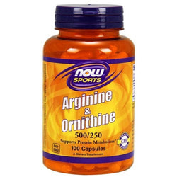 NOW Arginine&Ornithine 500/250 250 caps. Вид 2