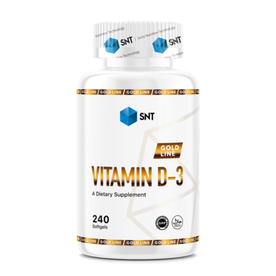 SNT Gold Line Vitamin D-3 5000 iu 240 softgels (фото)