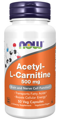 NOW Acetyl L-Carn 500mg 50 vcaps (фото)