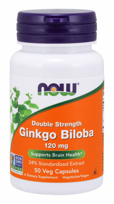 NOW Ginkgo Biloba 120 mg 50 caps (фото)