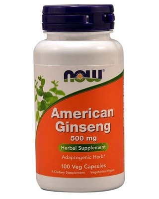 NOW American Ginseng 500 mg 100 vcaps