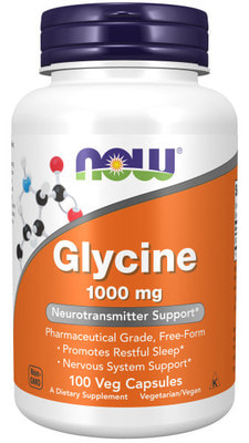 NOW Glycine 1000 mg 100 vcaps