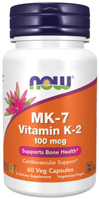 NOW MK-7 Vitamin K-2 100 mcg 60 vcaps