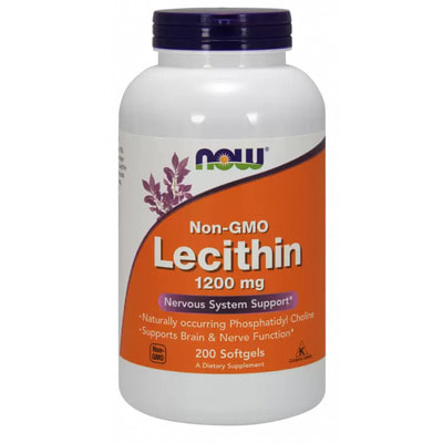 NOW Lecithin 1200 mg 200 softgels
