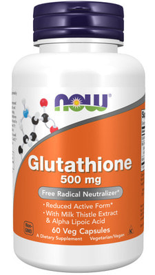 NOW Glutathione 500mg 60 vcaps