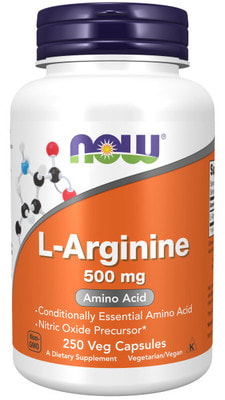NOW Arginine 500 mg 250 caps (фото)
