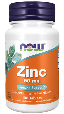 NOW Zinc Gluconate 50 mg 100 tabs
