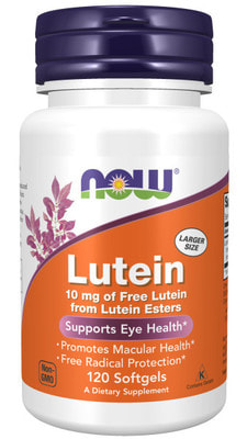 NOW LUTEIN 10mg 120 sgels
