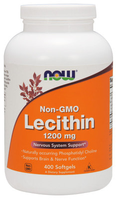 NOW Lecithin 1200 mg 400 softgels (фото)
