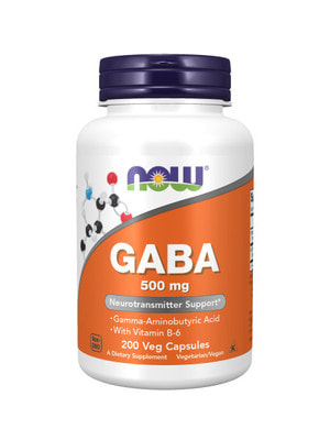 NOW GABA 500 mg 200 vcaps (фото)