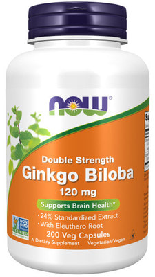 NOW Ginkgo Biloba 120 mg 200 caps