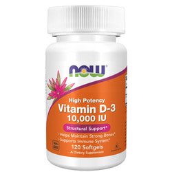 NOW Vitamin D3 10000 iu 120 softgels
