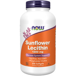 NOW Sunflower lecithin 1200mg 200 sgels