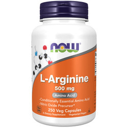 NOW Arginine 500 mg 250 caps