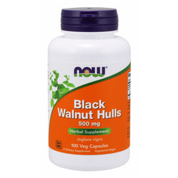 NOW Black Walnut Hulls 500 mg 100 vcaps